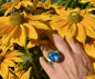 Preview: Edel-Topas Ring Silber 18 mm